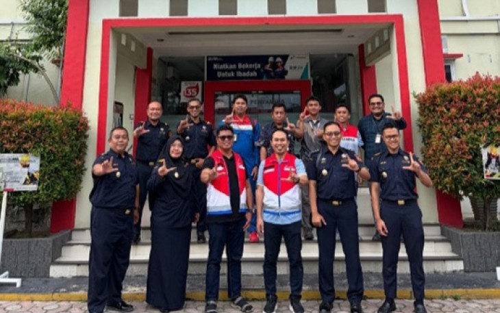 Kunjungan Kerja Kanwil Bea Cukai Aceh ke Integrated Terminal Lhokseumawe, PT Pertamina Patra Niaga