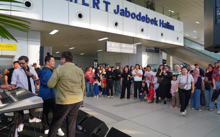 LRT Jabodebek "Music On Track", Hadirkan Pengalaman Perjalanan yang Lebih Seru di Stasiun Halim