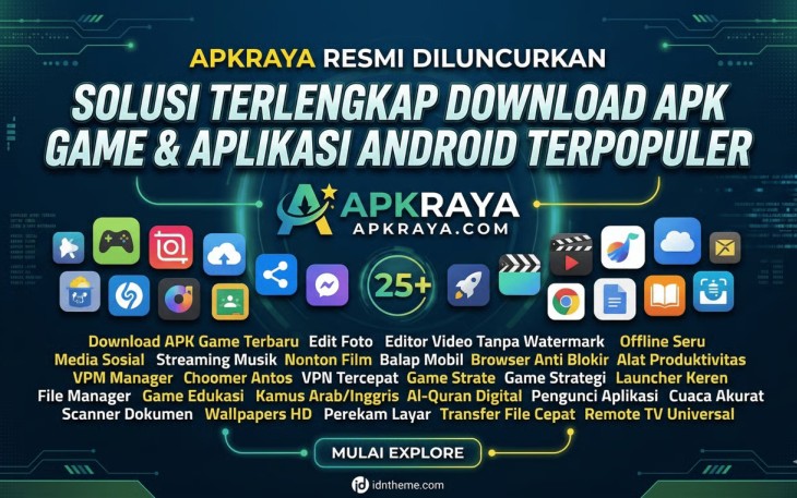 Mudahkan Download Aplikasi, Platform APKRaya Resmi Diluncurkan sebagai Solusi Alternatif Pengguna Android & iOS