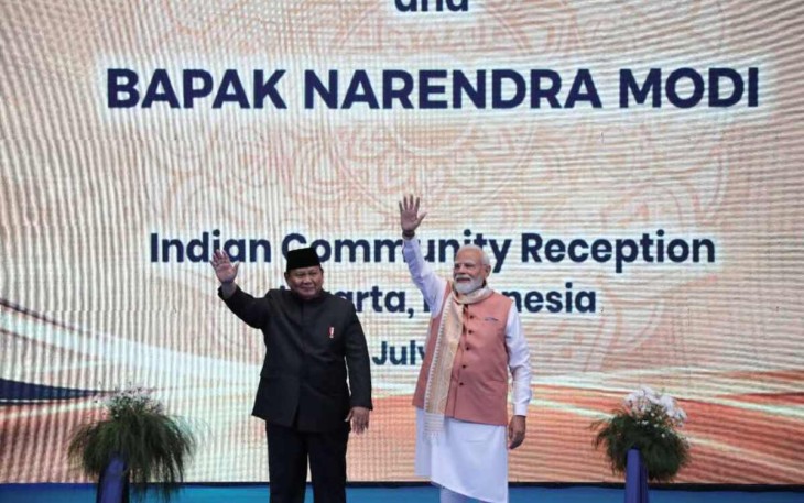 PM Modi dan Prabowo Rayakan Persahabatan Indonesia-India Bersama Diaspora India