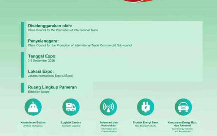 Pameran Kerja Sama Sustainability (Green) dan Inovatif China-Indonesia 2026 Segera Hadir