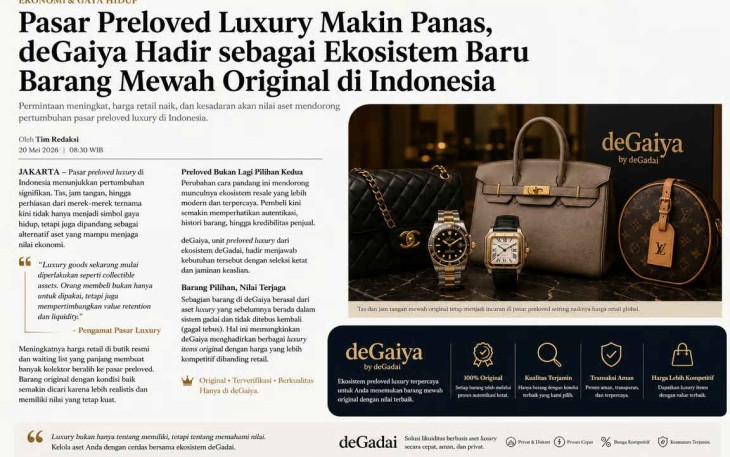 deGaiya Hadir sebagai Ekosistem Baru Barang Mewah Original di Indonesia