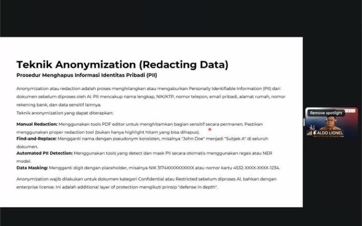 Sesi pengenalan program Telkom AI Connect