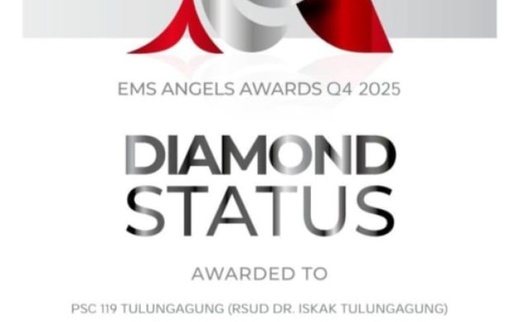 RSUD dr Iskak Tulungagung Terima Penghargaan Predikat Diamond Status di Ajang EMS Angels Awards Q4 2025