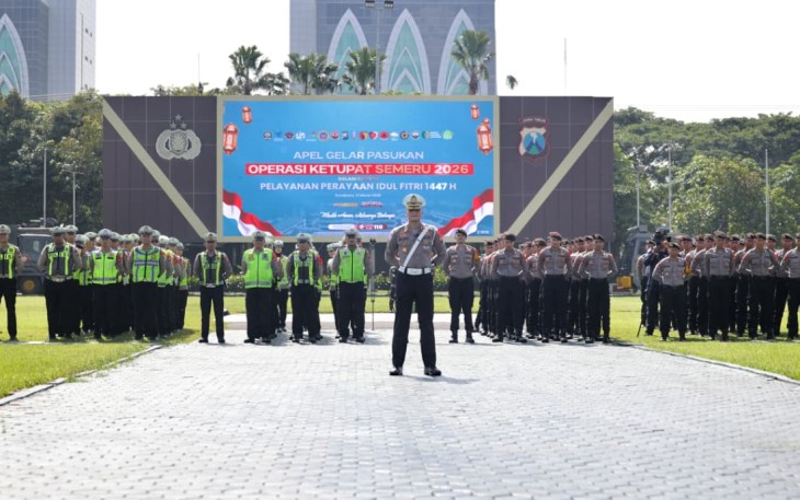 Operasi Ketupat Semeru 2026 Polda Jatim Siagakan 16.326 Personel