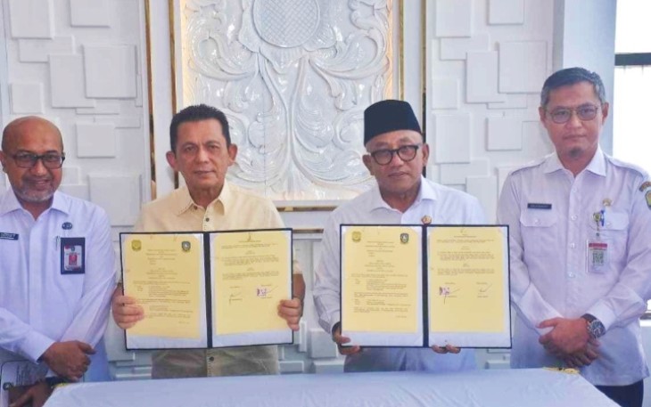 Gubernur Kepri dan Wali Kota Tanjungpinang Tandatangani Serah Terima Aset Daerah