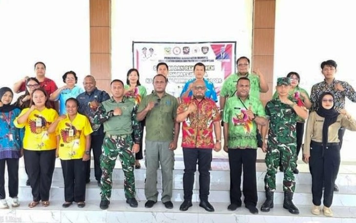 Personel Kodim 1710/Mimika Berpartisipasi Aktif dalam Seleksi Paskibraka 2026