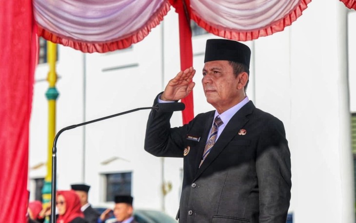 Gubernur Ansar Pimpin Upacara Hari Otonomi Daerah ke-30