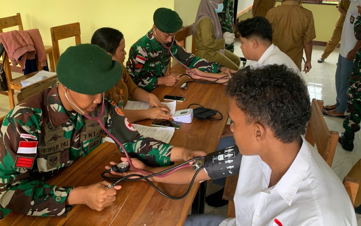 Yonarmed 12 Kostrad Wujudkan Pelajar Sehat dan Tangguh di Belu