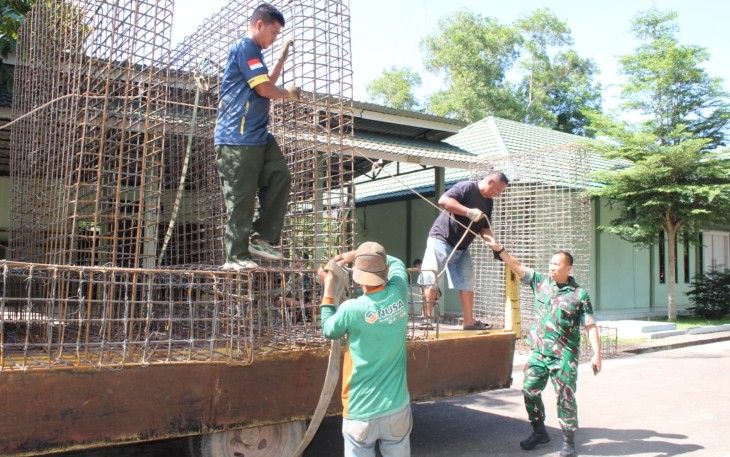 Kodim 0315/Tanjungpinang Bangun Jembatan Garuda di Bintan
