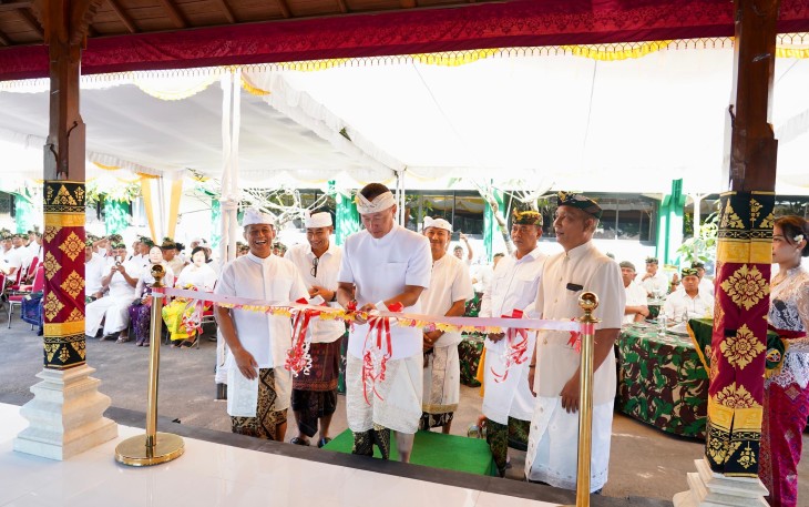 Pangdam IX/Udayana Pimpin Melaspas Wantilan Pura Agung Udayana