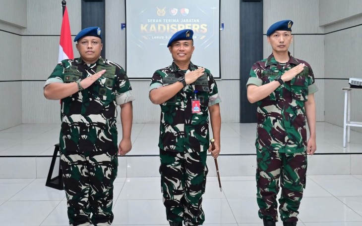 Sertijab Kadispers Lanud Sjamsudin Noor yang berlangsung di Ruang Suryadharma, Mako Lanud Sjamsudin Noor, Rabu (1/7/2026).