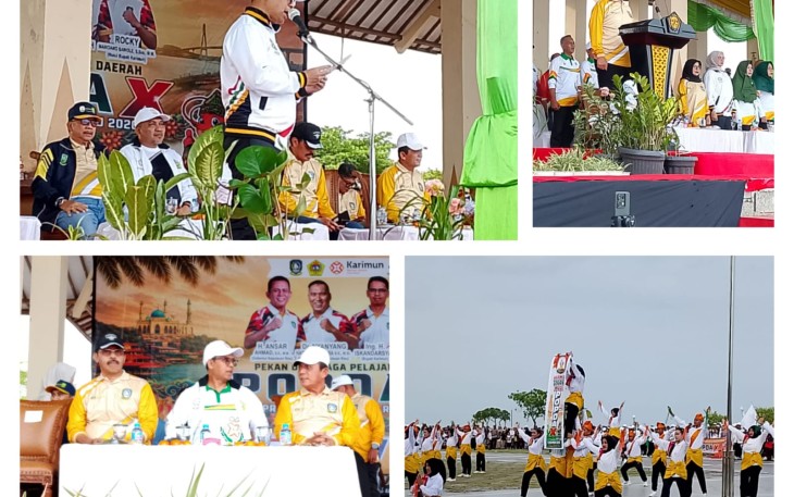  Kabupaten Karimun resmi menjadi tuan rumah pembukaan Pekan Olahraga Pelajar Daerah (Popda) X Provinsi Kepulauan Riau yang digelar di Coastal Area, Kamis (2/7/2026)