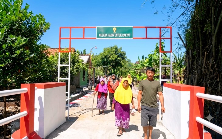 Jembatan Garuda Sidorejo Jangkau Lebih 50 Hektare Sawah 