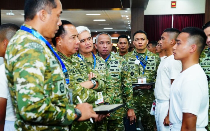 Panglima TNI saat Pimpin Pantukhir Pusat Seleksi Penerimaan Taruna Akademi TNI Tahun 2026