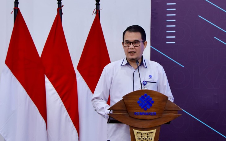Direktur Je nderal Pembinaan Pelatihan Vokasi dan Produktivitas (Binalavotas) Kemnaker Darmawansyah