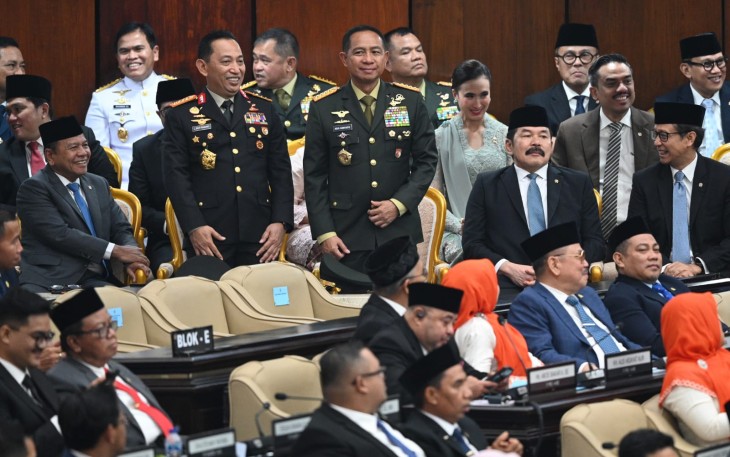 Panglima TNI saat Hadiri Pidato Kenegaraan Presiden RI pada Sidang Tahunan MPR RI Tahun 2026