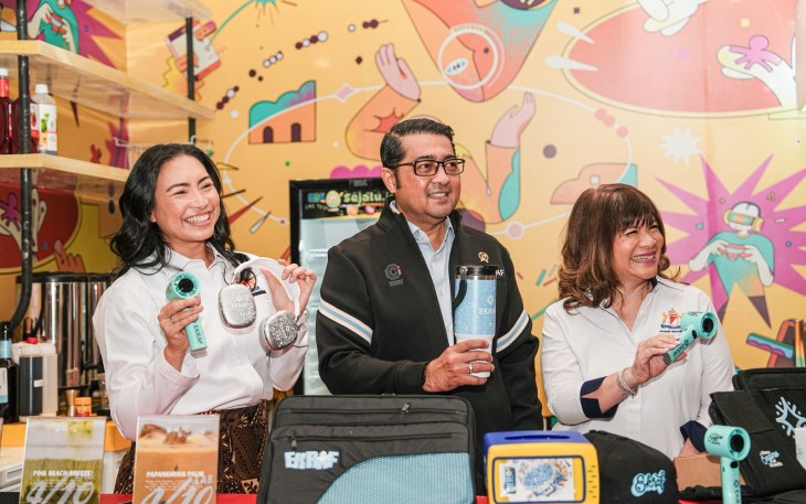 Menteri Ekonomi Kreatif/Kepala Badan Ekonomi Kreatif (Ekraf), Teuku Riefky Harsya, mengapresiasi peluncuran “Nusantara Rising: Indonesia Collective Soft Power Movement” oleh Kamar Dagang dan Industri (KADIN) Indonesia dalam acara IdeaFest 2026 di Jakarta International Convention Center (JICC), Jumat, (4/9/2026).