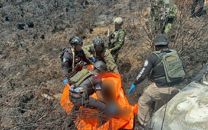Korban saat dievakuasi dalam kondisi meninggal dunia