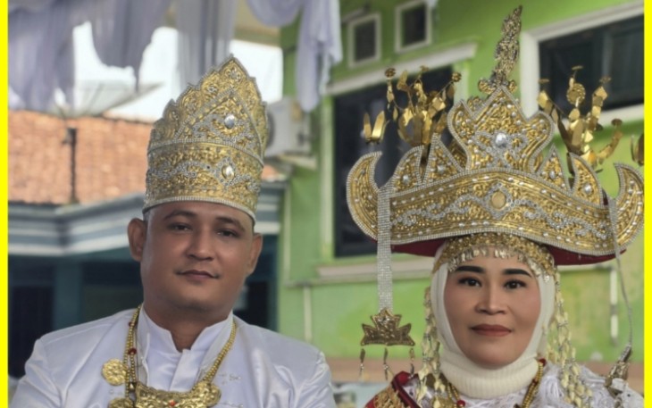 Resepsi Pernikahan di OKU Timur Dimeriahkan Prosesi Adat Lampung