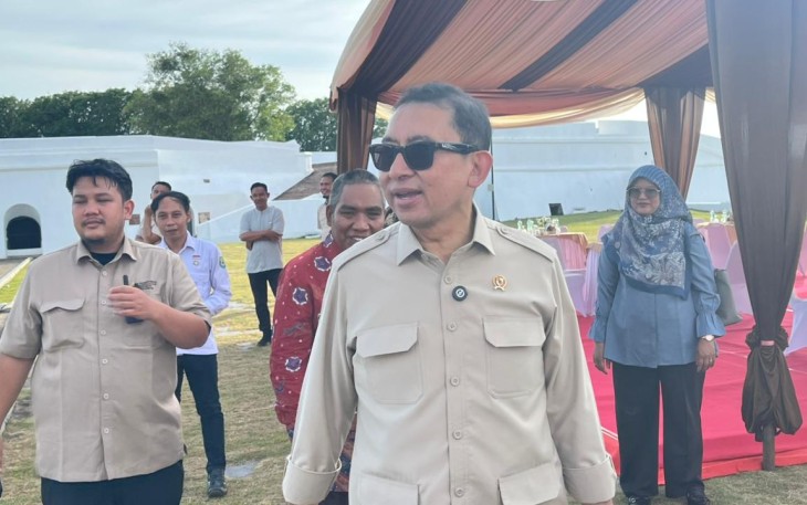 Menteri Kebudayaan Republik Indonesia, Fadli Zon, di Benteng Marlborough Rabu (25/2) /Foto : MC 