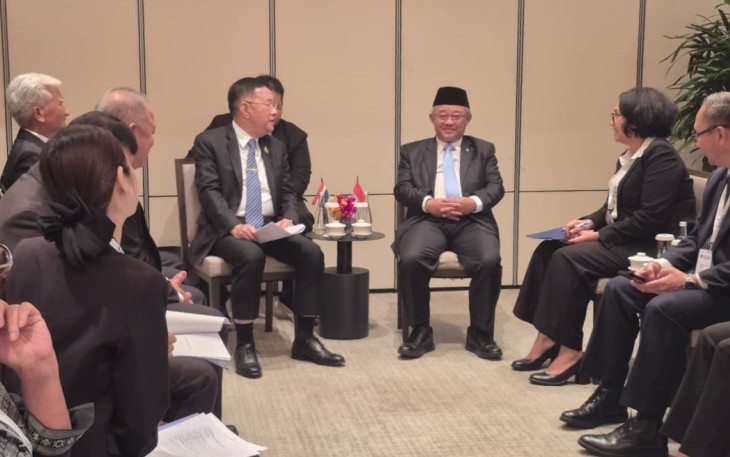 Pertemuan berlangsung di sela-sela Sidang Menteri Pendidikan ASEAN ke-14 (14th ASEAN Education Ministers Meeting/ASED) di Hotel Shangri-La, Singapura, Rabu (22/7).