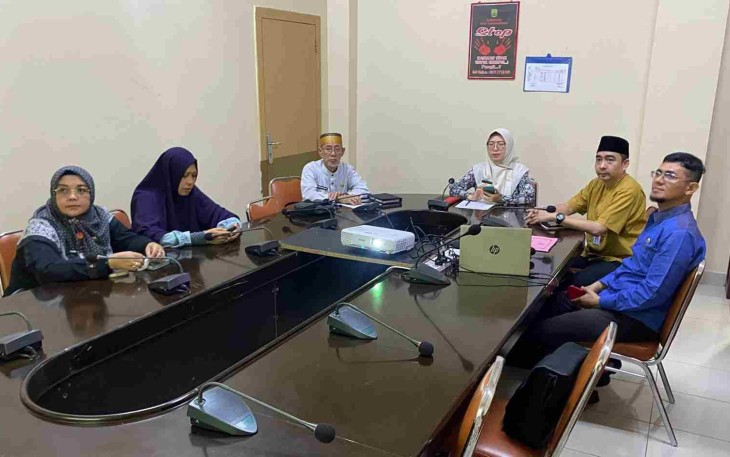 Pemko Tanjungpinang saat Ikuti Rakor Pengendalian Inflasi Pasca Pekan Kedua Ramadhan