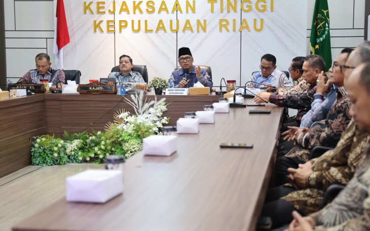 Wagub Nyanyang dan Abpednas Kepri saat Audiensi Bersama Kejati