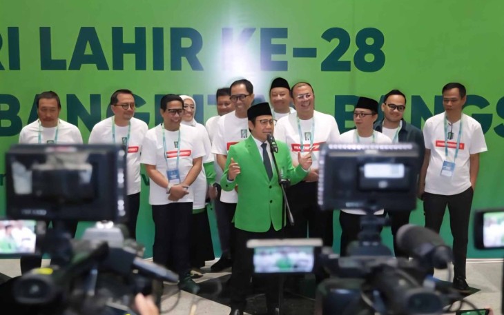 Gus Muhaimin kepada awak media seusai melepas 7.500 peserta PKB Run 2026 di kawasan Gelora Bung Karno (GBK), Senayan, Jakarta, Minggu (26/7/2026).