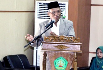 Plt Rektor IAIN Bengkulu Prof. Dr Sirajuddin, Rabu (26/4).