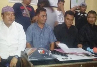 Jumpa pers Polres Kota Bengkulu, Kamis (11/05) malam