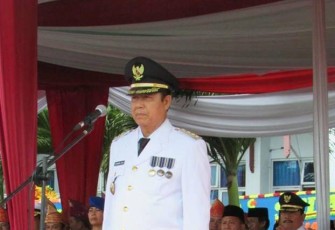 Bupati Seluma Bundra Jaya memimpin upacara HUT Kab Seluma ke 14