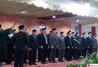 Pelantikan Panwaslu Kabupaten Kota Se-Provinsi Bengkulu di Raffles City Hotel
