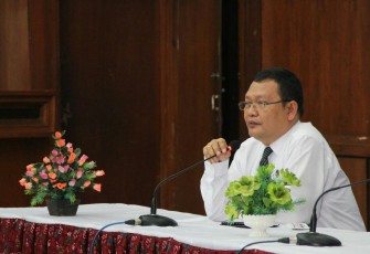 Kepala Perwakilan BPKP Provinsi Bengkulu Bram Brahmana saat 