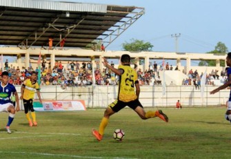 Tim PS Bengkulu saat berlaga dilaga kandang