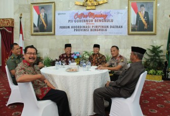 Bahas Isu Terkini, Plt Gubernur Bengkulu Gelar Coffee Morning Bersama Forkopimda.