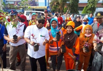 Wali Kota Helmi Hasan Tanam Bibit Pohon