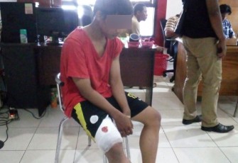 DN terduga pelaku pembunuhan.