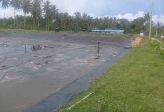 Salah satu tambak udang berhenti beroperasi pasca disegel