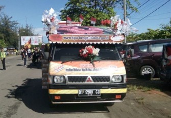Arak-arakan Paslon Walikota dan Wakil Walikota Bengkulu 2018