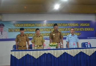 Sekretaris Daerah Buka Bimbingan Teknis Implementasi Perundang-undangan Bagi Organisasi Perangkat Daerah di lingkungan Pemerintah Kota Bengkulu