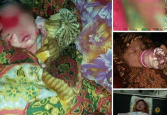 Bayi saat ditemukan warga dalam kondisi sehat