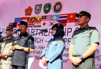 Penutupan Pacific partnership 2018, di Halaman Knator Gubernur Bengkulu.