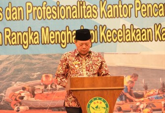 PJ Wali Kota Budiman Ismaun Menghadiri Rapat Koordinasi Badan Nasional Pencarian Dan Pertolongan (Basarnas)