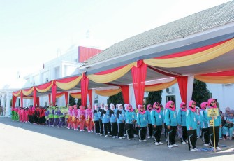 Peserta Jambore PKK Tingkat Provinsi Bengkulu