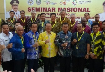 Plt Gub Rohidin Mersyah, menghadiri Seminar Nasional Kontribusi Partai Politik Terhadap Penyelenggaraan Pemerintahan Yang Baik.