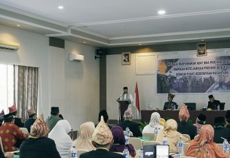 Plt Gubernur Bengkulu Rohidin Mersyah hadiri Musyawarah Adat Badan Musyawarah Adat.