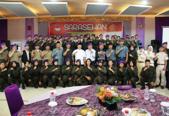 Plt Gubernur Bengkulu Rohidin Mersyah hadir dan meresmikan Pembukaan Sarasehan Pertahanan Negara di Lingkungan Perguruan Tinggi