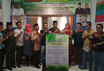 Kepala Dinas Kesehatan Kota Bengkulu Susilawati M.Kes Deklarasi SBS di Kelurahan Kebun Dahri dan Kelurahan Anggut Dalam 
