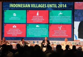 Mendes PDTT Eko Putro Sandjojo, saat menghadiri acara Fourt High-Level Meeting on Country-Led Knowledge Sharing HLM 4 “Local Innovation as a Driver for Global Development” dengan tema Institutionalizing Knowledge Sharing: Pathways to Foster Local Innovation, di Nusa Dua Bali, Senin (15/10).